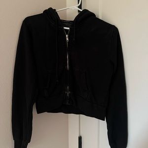 Brandy Melville Cropped Zip Up